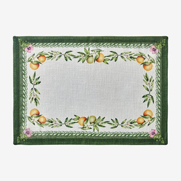 Chiara Alessi Carpe Diem Yeşil Polyester Amerikan Servis 35X50 Cm