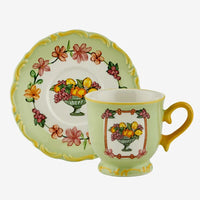 Yeşil Stoneware Kahve Fincan Seti 90 Ml Il Sogno Collection by Chiara Alessi