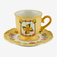 Sarı Stoneware Kahve Fincan Seti 90 Ml Il Sogno Collection by Chiara Alessi