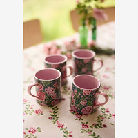Cath Kidston Dolly Rose Yeşil Porselen Kupa 275 ml
