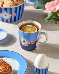 Pip Studio Love Birds Mavi Porselen Kupa 250 ml - 4