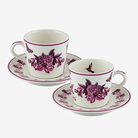 Pembe Porselen Kahve Fincan Seti 120 Ml Primavera Collection by Chiara Alessi