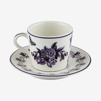 Mor Porselen Kahve Fincan Seti 120 Ml Primavera Collection by Chiara Alessi