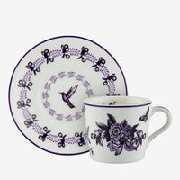 Mor Porselen Kahve Fincan Seti 120 Ml Primavera Collection by Chiara Alessi