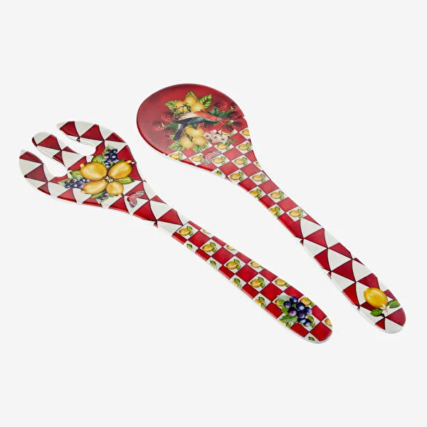 Kırmızı Melamin Servis Seti 28 Cm Capri Collection by Chiara Alessi