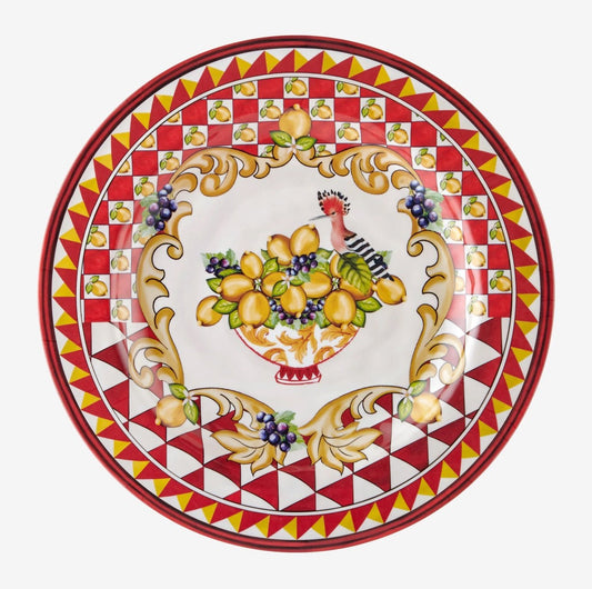 Kırmızı Melamin Yemek Tabağı 28 Cm Capri Collection by Chiara Alessi