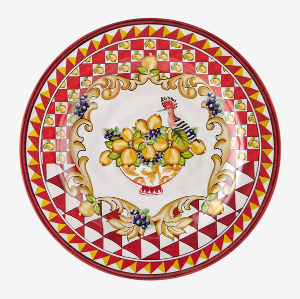 Kırmızı Melamin Yemek Tabağı 28 Cm Capri Collection by Chiara Alessi