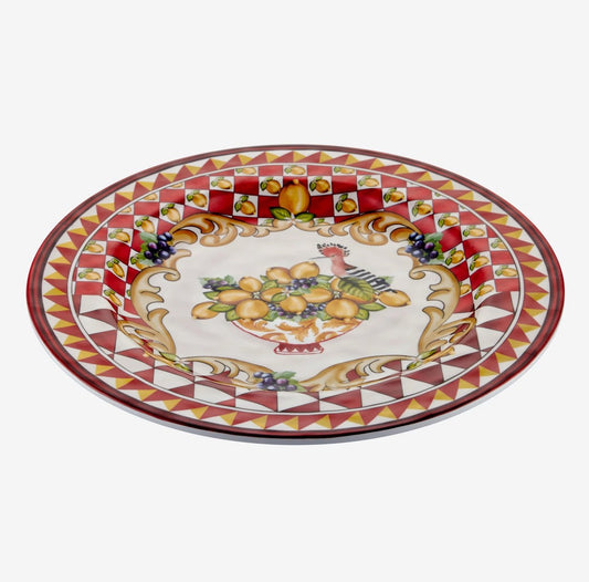 Kırmızı Melamin Yemek Tabağı 28 Cm Capri Collection by Chiara Alessi