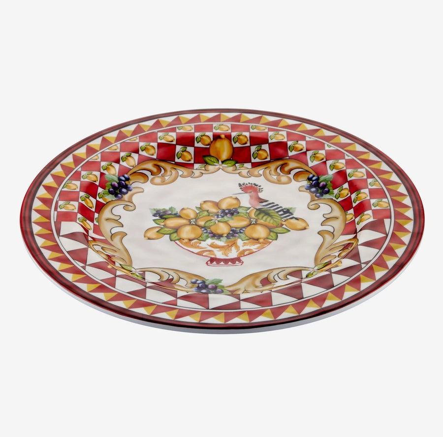 Kırmızı Melamin Yemek Tabağı 28 Cm Capri Collection by Chiara Alessi
