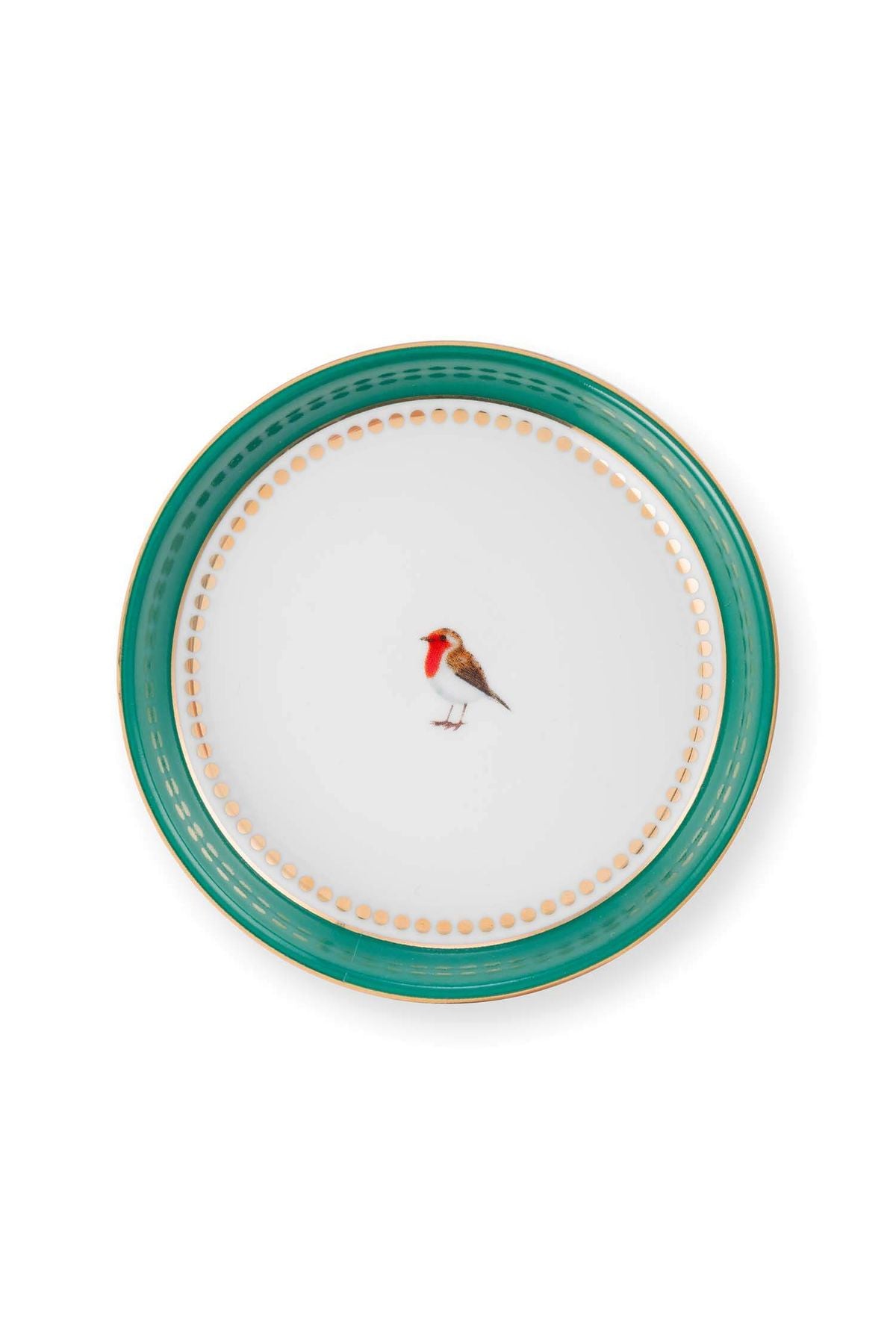 Pip Studio Love Birds Yeşil Porselen Çay Tabağı