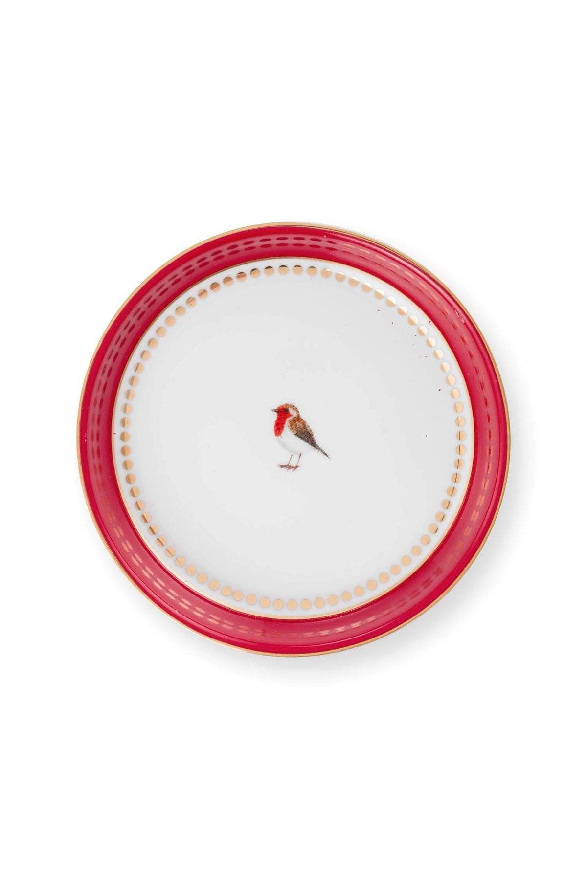 Pip Studio Love Birds Kırmızı Porselen Çay Tabağı