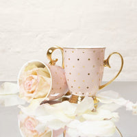 Mug Polka Gold Blush - 3