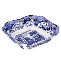 Spode Blue Italian 24 cm Kare Salata Servis Kasesi