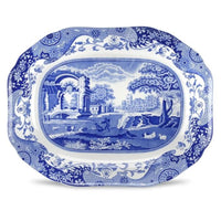 Spode Blue Italian 35 cm Oval Servis Tabağı