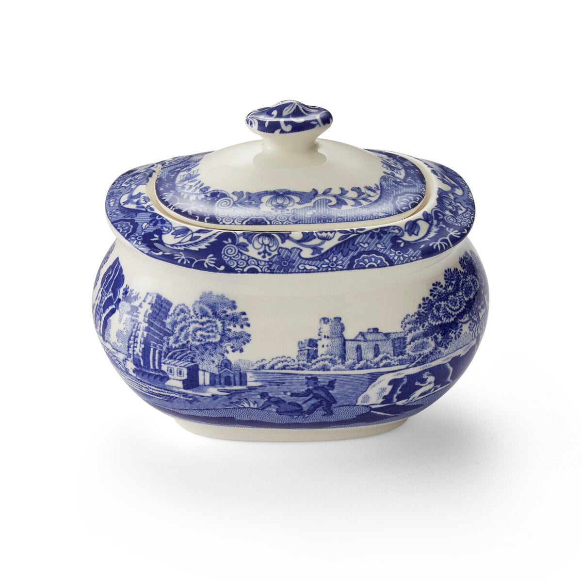 Spode Blue Italian Kapaklı Şekerlik 250 ml