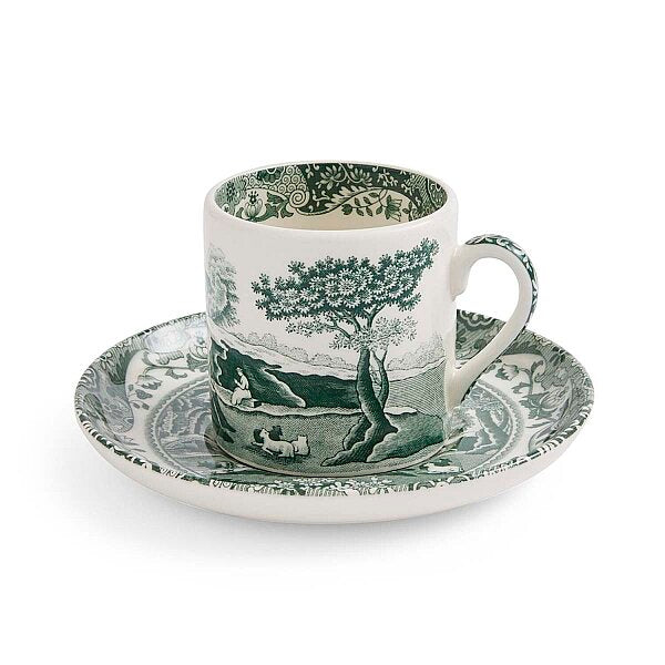 Spode Heritage Green Espresso Fincanı & Tabağı 90 ml (Tek)