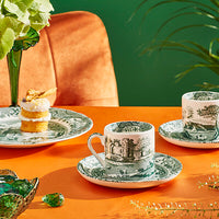 Spode Heritage 4lü Green Espresso Fincanı & Tabağı Seti 90 ml