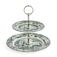 Spode Heritage Green Italian 2 katlı servis