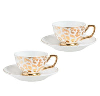 Gold Leopar 2'li Kahve Fincanı
