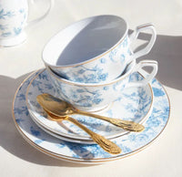Teacup & Saucer French Toile - 3