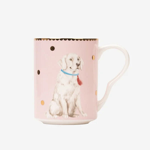 Yvonne Ellen Animals Pembe Porselen Kupa 350 ml